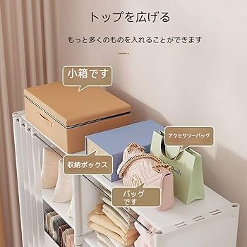 ハンガーラック 4層 大容量 ワードローブ 4つの組み立て方 衣類収納ラック Amazon｜AQRA ハンガーラック 頑丈 4層 大容量 ワードローブ 4
